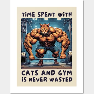 Cats and Gym Posters and Art